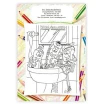 Atividades para a Criança Para Colorir Escovação
