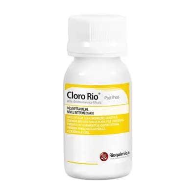 PASTILHAS DESINFETANTES COM CLORO ORGÂNICO 10G RIOQUÍMICA