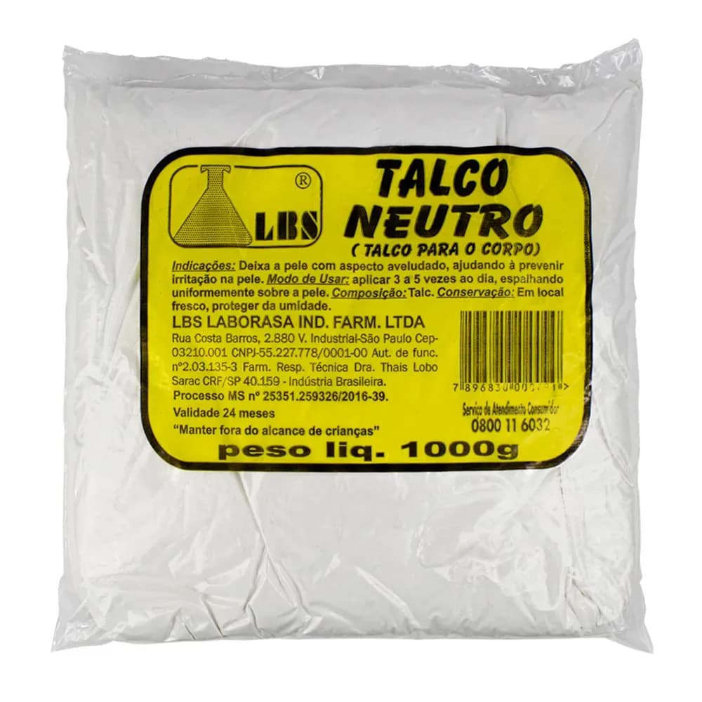 TALCO NEUTRO PARA O CORPO 1KG LBS