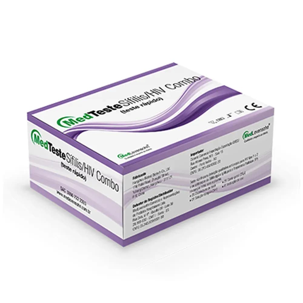 MED TESTE SÍFILIS/HIV COMBO TESTE RÁPIDO C/25UN