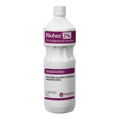 Clorexidina 2% Alcoólica 1L Rioquímica Antisséptico