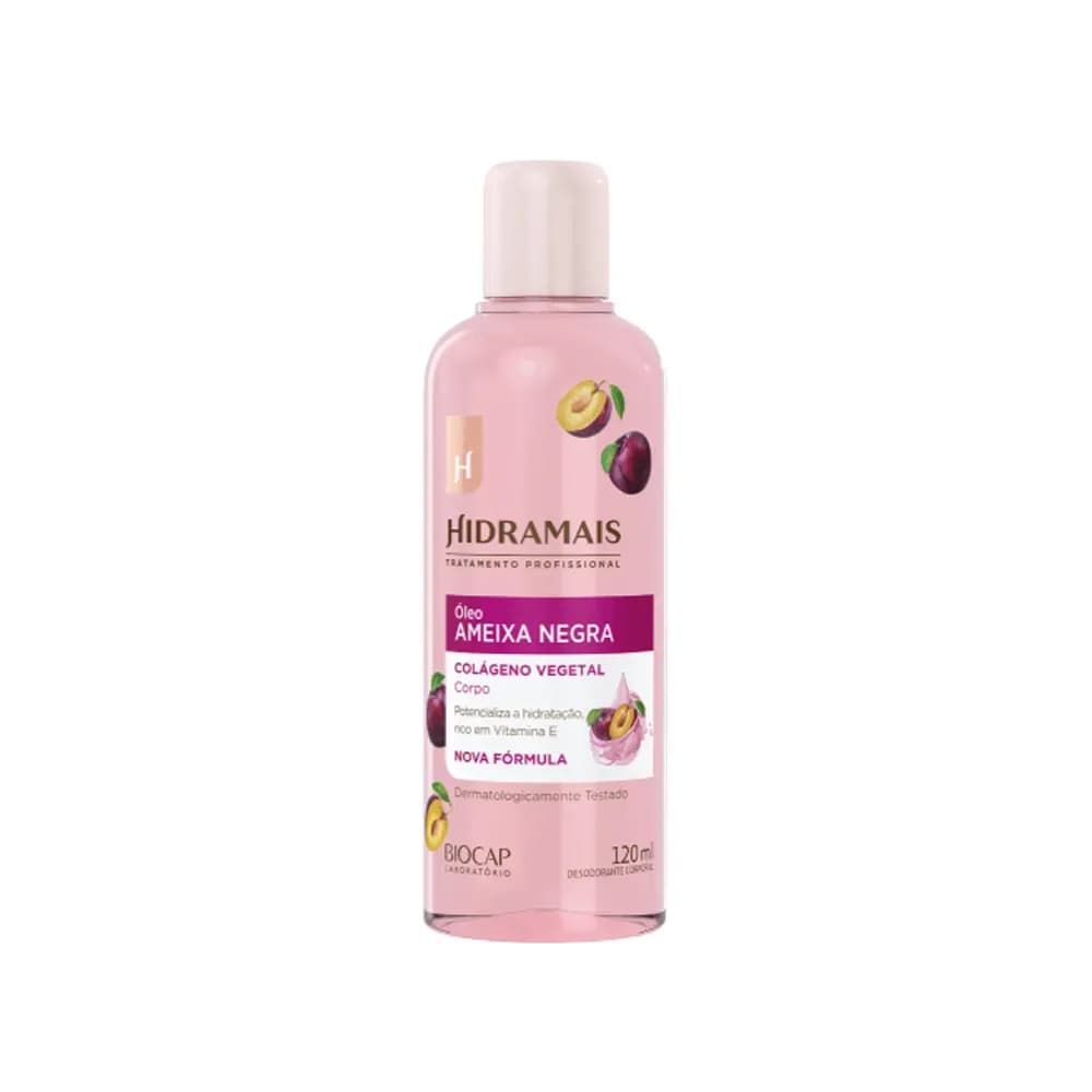 ÓLEO CORPORAL DE AMEIXA NEGRA COM VITAMINA E 120ML HIDRAMAIS
