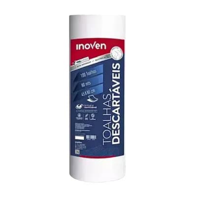 TOALHA DESCARTÁVEL PARA BANHO PET 100 FOLHAS 45X80CM INOVEN