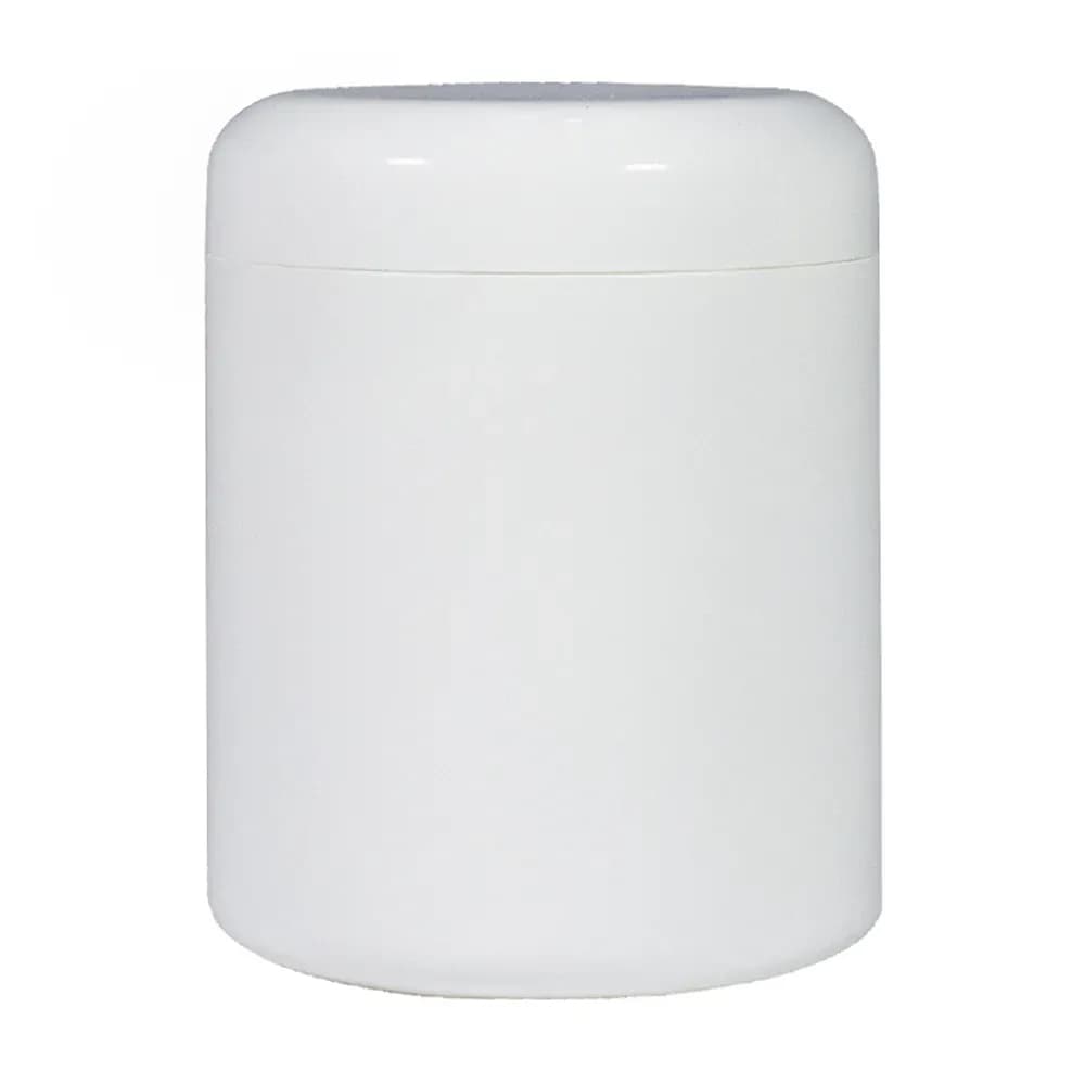 POTE PLÁSTICO COM TAMPA ROSCA 250ML BRANCO DEL POZZO