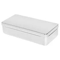Estojo em Inox Liso 26x12x6cm