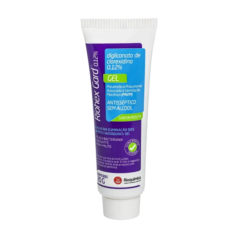 ANTISSÉPTICO BUCAL GEL MENTA 0,12% 20G RIOHEXGARD RIOQUÍMICA