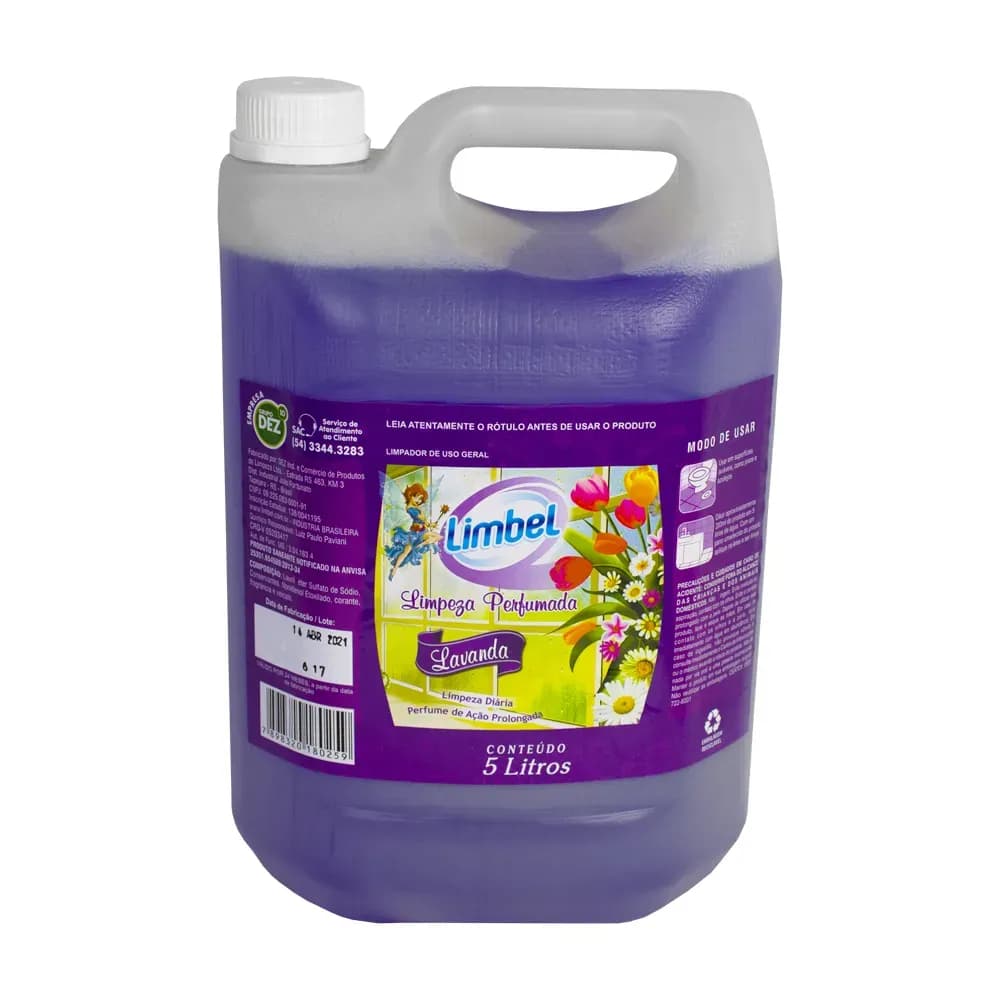 LIMPADOR PERFUMADO LAVANDA TAM 5L LIMBEL
