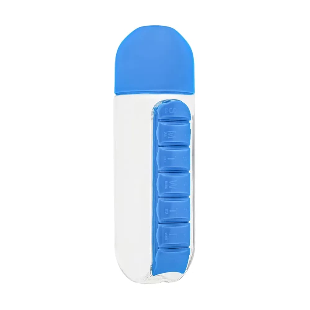 SQUEEZE COM PORTA COMPRIMIDOS SEMANAL 600ML BIC BEM ESTAR