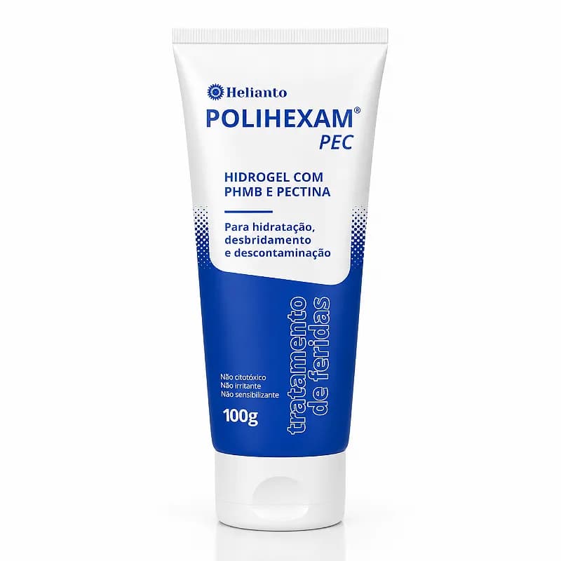 Polihexam Hidrogel Com PHMB E Pectina 0,1% 100g - Helianto
