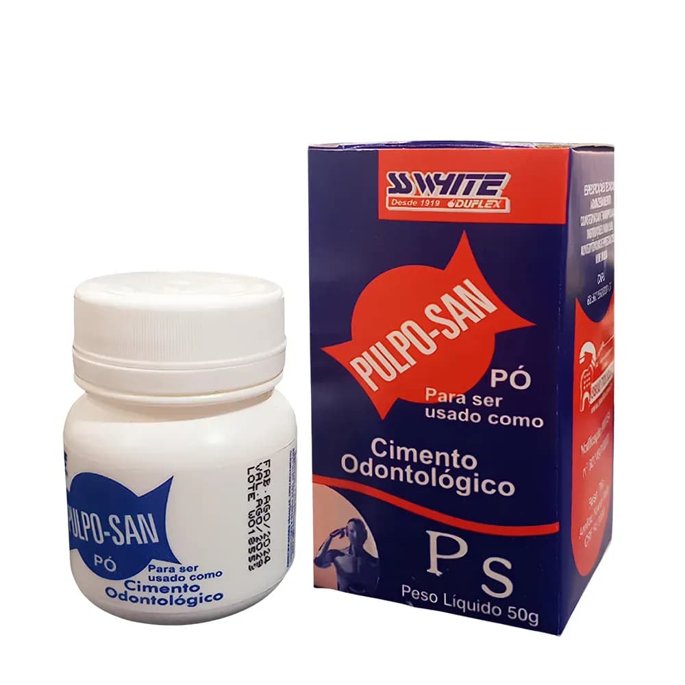 CIMENTO ODONTOLÓGICO EM PÓ PULPO-SAN SSWHITE