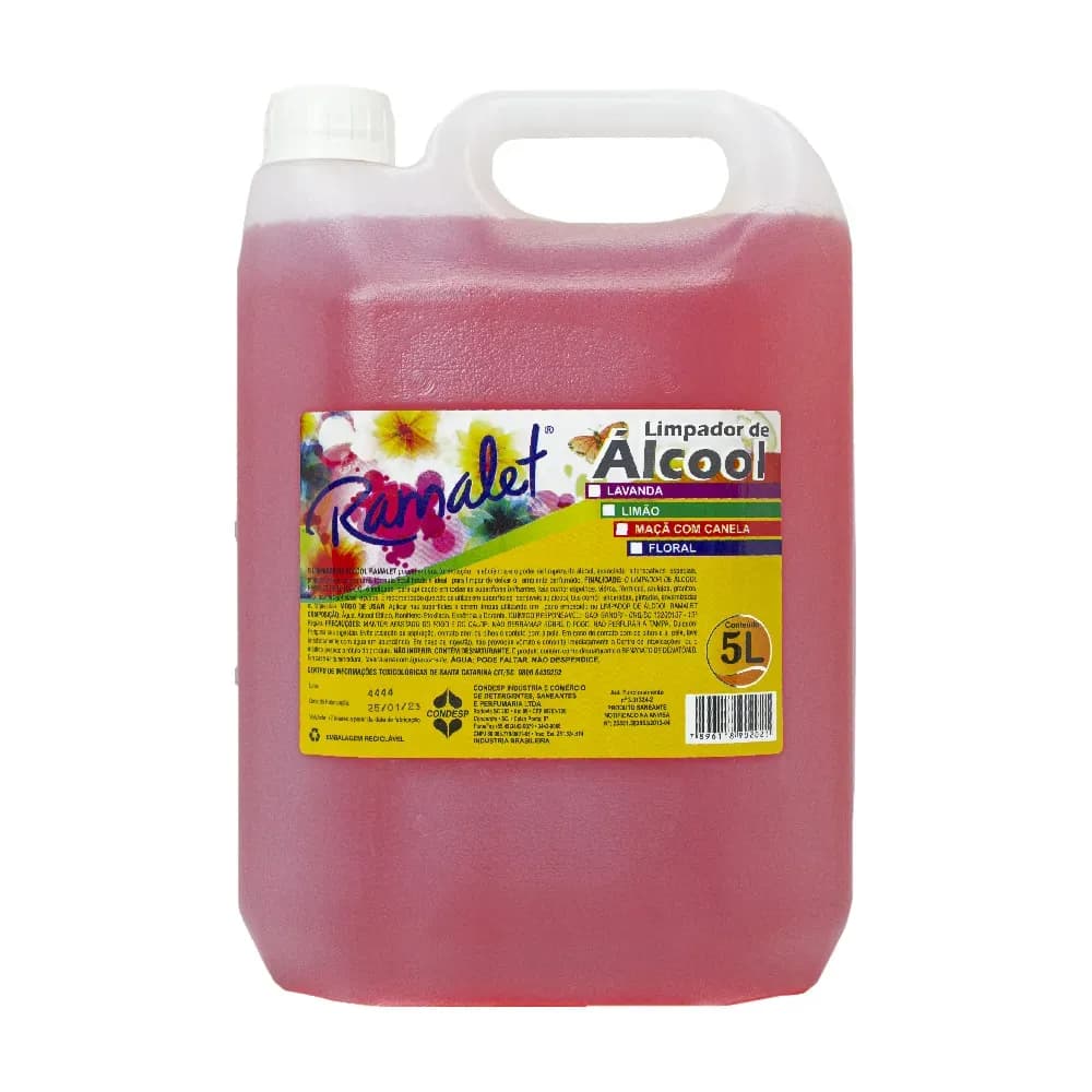 LIMPADOR DE ÁLCOOL FLORAL MULTIUSO 5000ML RAMALET CONDESP