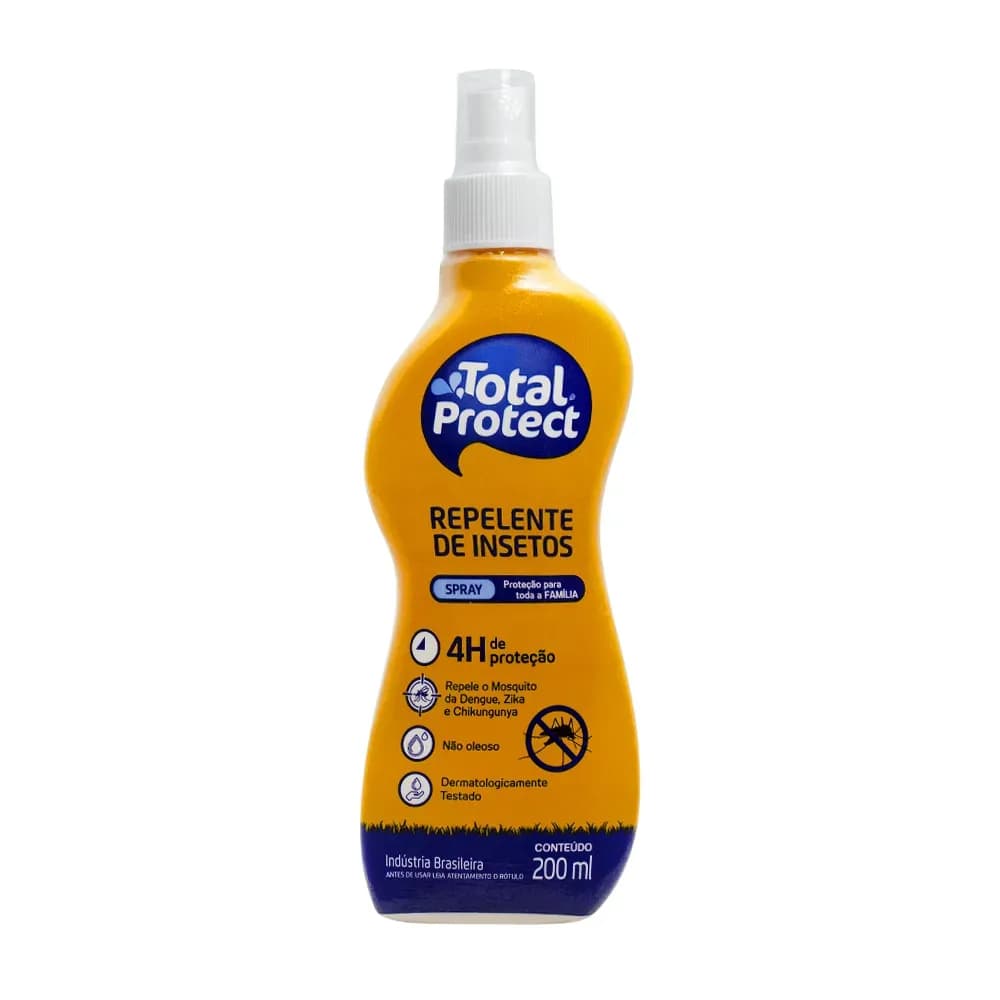 REPELENTE DE INSETOS COM ICARIDINA SPRAY 200ML TOTAL PROTECT