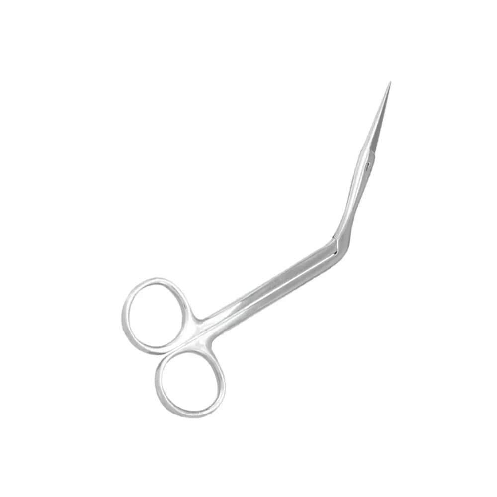 TESOURA HEYMANN ANGULADA C/SERRILHA EM AÇO INOX TAM 18CM ABC