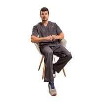 Pijama Cirúrgico Masculino Chumbo