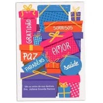Cartão de Aniversário Presentes