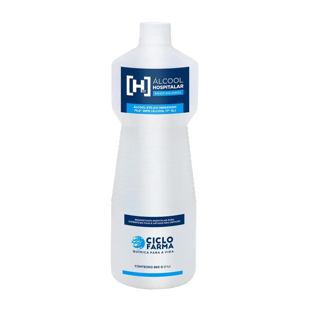 ÁLCOOL LÍQUIDO 1000ML GRADUAÇÃO 70° CICLO FARMA
