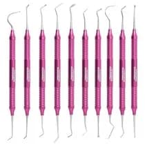Kit Odontopediatria 10 Instrumentais Rosa - Golgran
