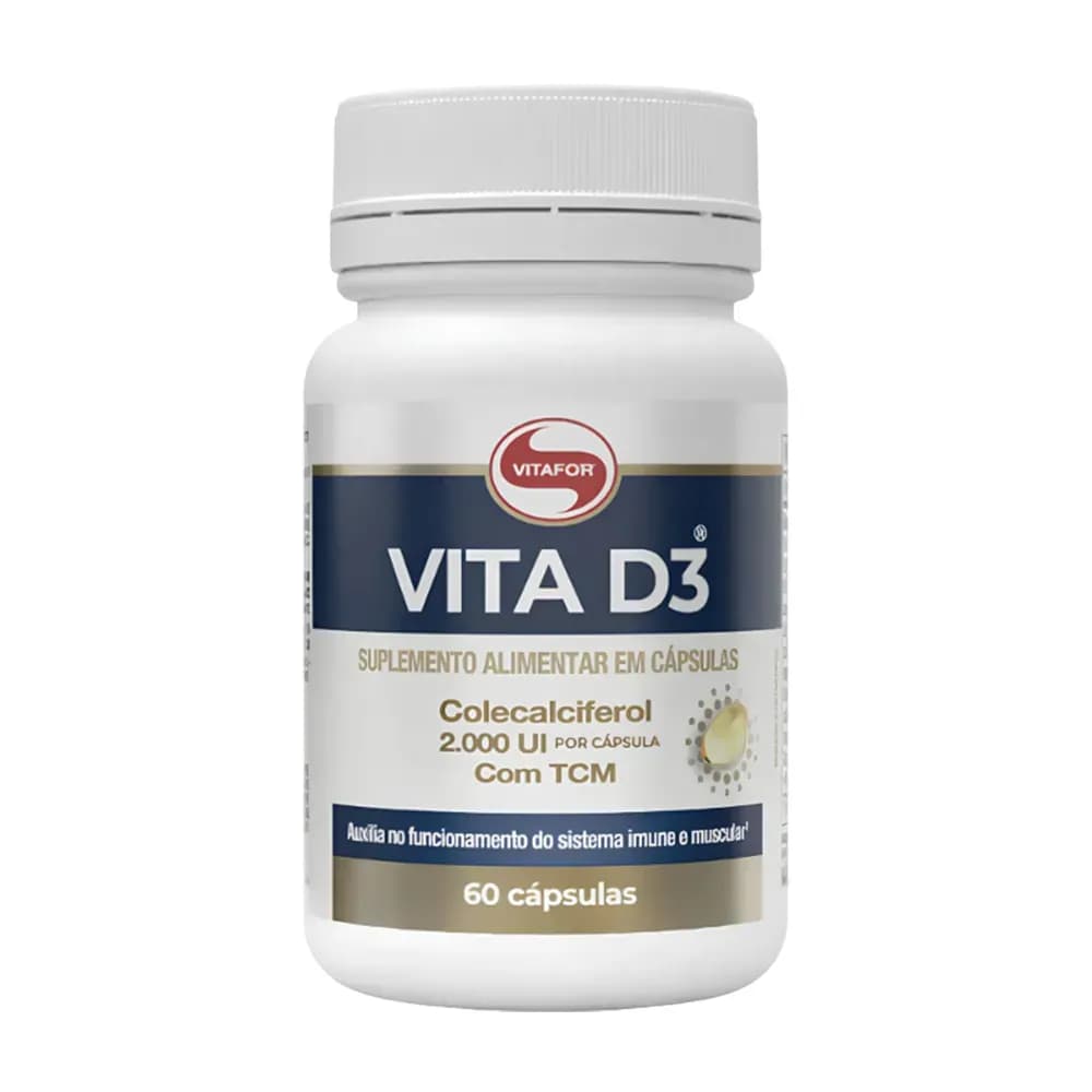 VITAMINA D3 COLECALCIFEROL 2000UI 60CPS VITA D3 VITAFOR