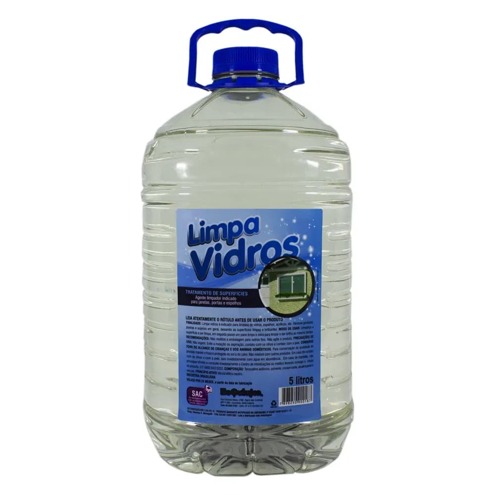 LIMPA VIDROS TRATAMENTO DE SUPERFÍCIES 5L ILLO