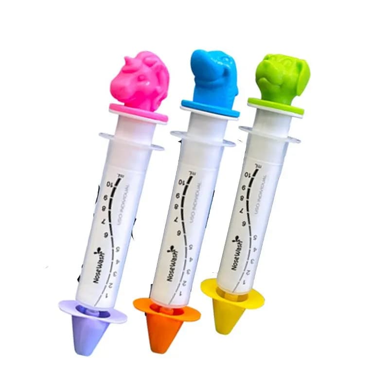 Seringa para Lavagem Nasal de 10ml, Unicórnio, Cachorro ou Tubarão da NoseWash - Unidade