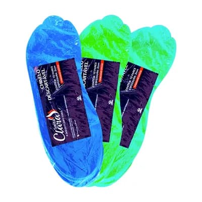 CHINELO EVA DESCARTÁVEL CORES SORTIDAS 10 PARES SANTA CLARA
