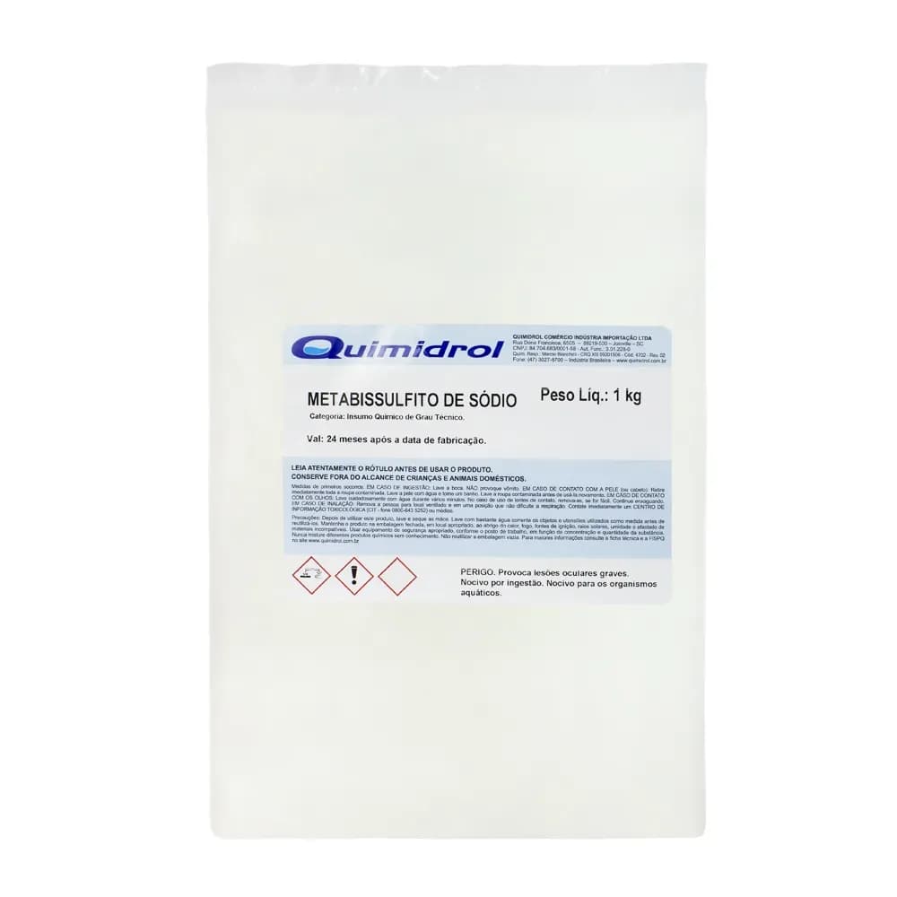 METABISSULFITO DE SÓDIO EM PÓ DE 1KG BRANQUEADOR QUIMIDROL