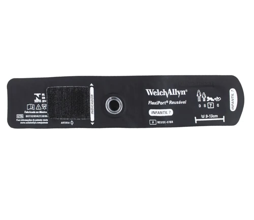 BRAÇADEIRA INFANTIL REUTILIZÁVEL FLEXIPORT 7 WELCH ALLYN