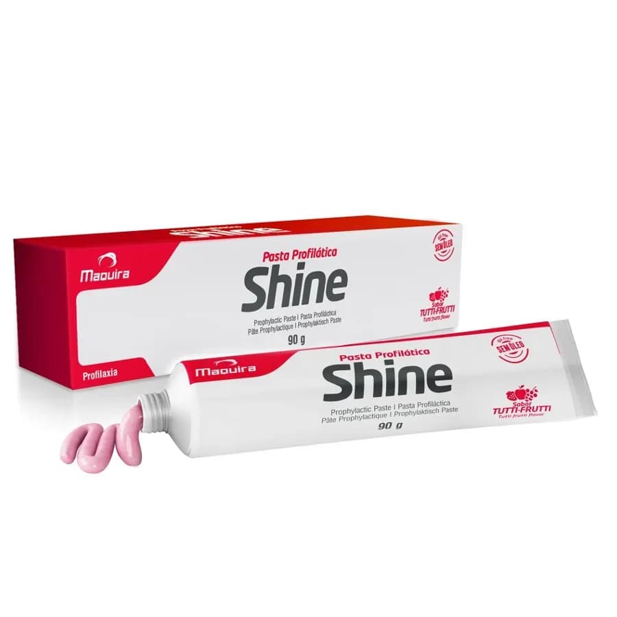 PASTA PROFILÁTICA SHINE SEM ÓLEO TUTI-FRUT 90G MAQUIRA