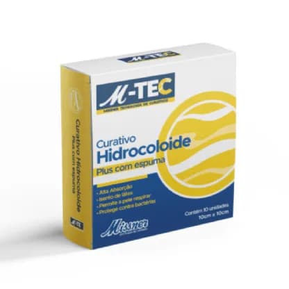 Curativo Hidrocoloide C/Espuma 10CMX10CM C/10UN PA.1397