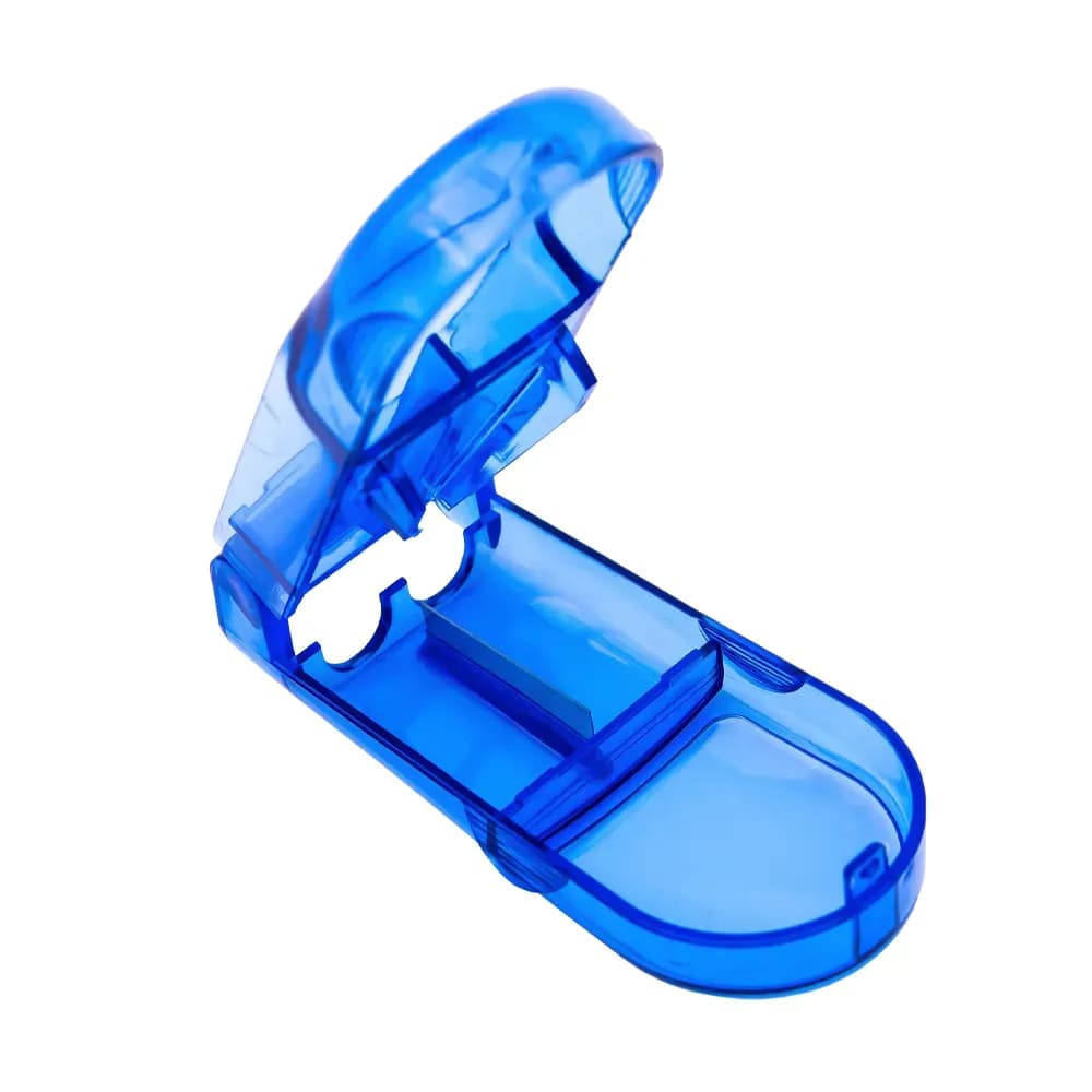 CORTADOR E PORTA COMPRIMIDOS AZUL CBEMED
