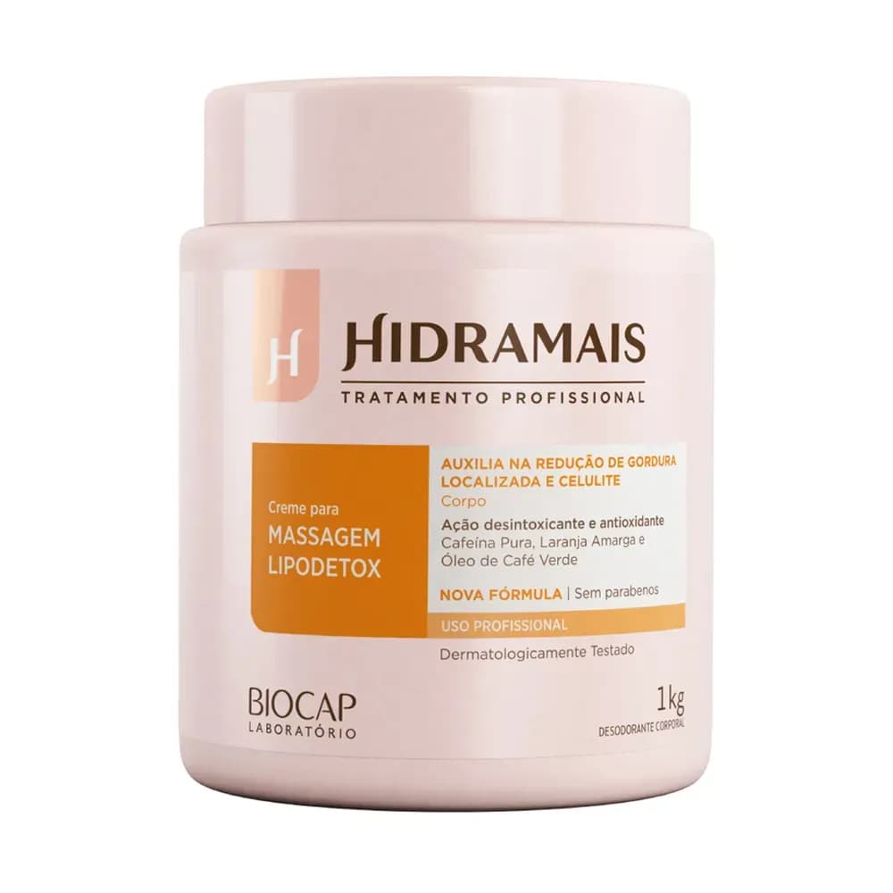 CREME PARA MASSAGEM LIPODETOX 1KG HIDRAMAIS