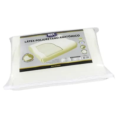 TRAVESSEIRO LÁTEX SUPER CONFORTÁVEL ANATÔMICO 60X40CM KEL