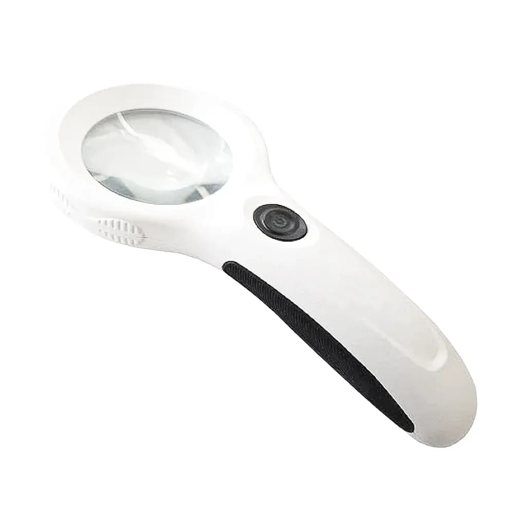 LUPA DE MÃO PORTÁTIL COM LED 9 LÂMPADAS ZOOM 4X FABINJECT