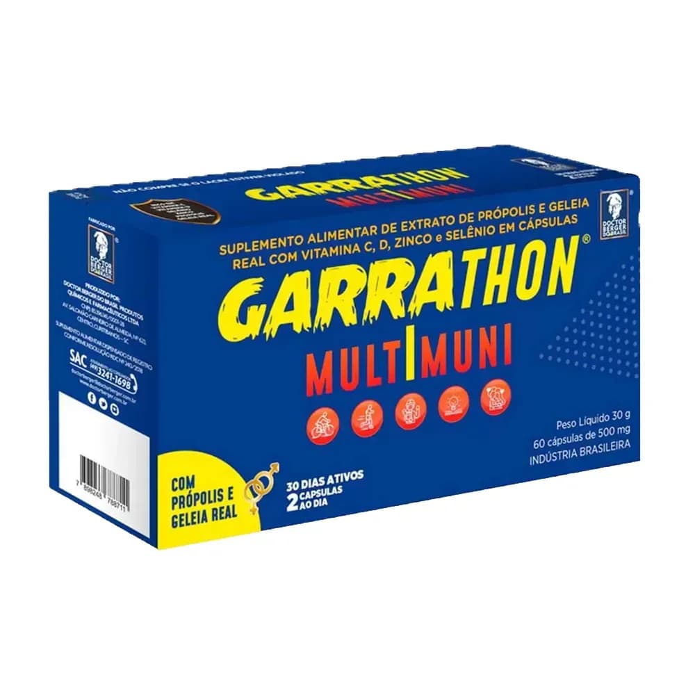 SUPLEMENTO ALIMENTAR 500MG C/60UN GARRATHON DOCTOR BERGER