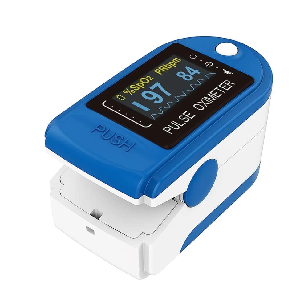 Oxímetro de Dedo Contec CMS 50D - Azul Escuro