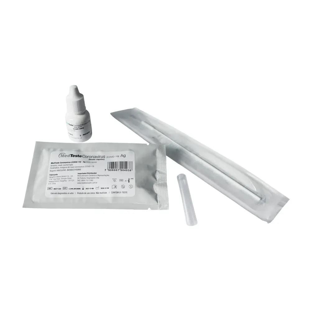 TESTE RÁPIDO PARA COVID-19 RT PCR ANTÍGENO C/25UN MEDTESTE
