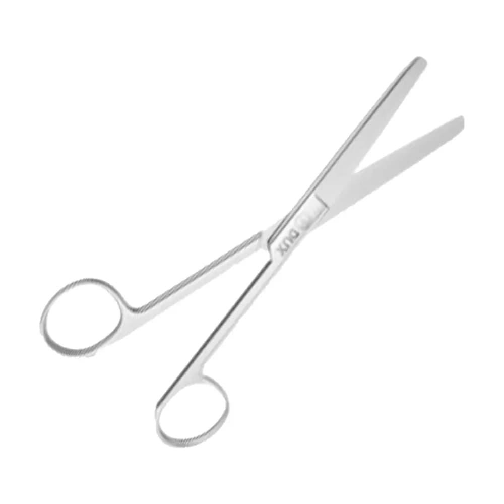 TESOURA CIRÚRGICA RETA ROMBA/ROMBA EM AÇO INOX 16,5CM DUX