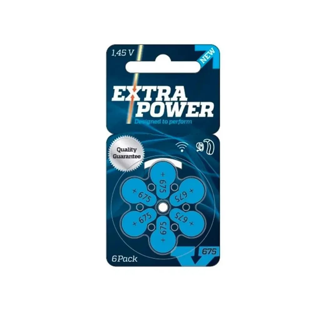 BATERIA A675 COM 1,45V 6UN EXTRA POWER
