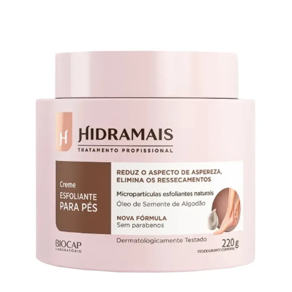 CREME ESFOLIANTE PARA PÉS MICROPARTÍCULAS 220G HIDRAMAIS