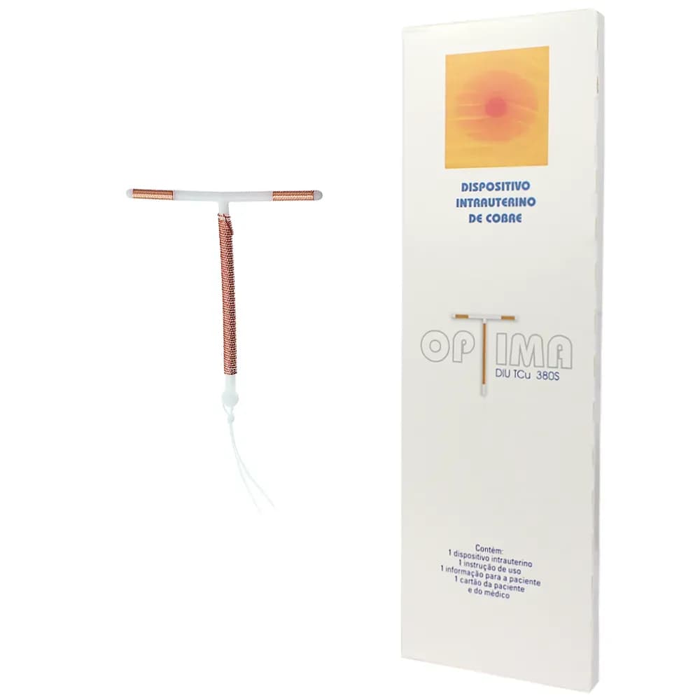DIU INTRAUTERINO DE COBRE TCU 380S OPTIMA DA INJEFLEX
