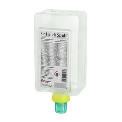 RIO HANDS SCRUB ANTISSÉPTICO PARA DESINFECÇÃO DAS MÃOS 1250ML RIOQUÍMICA