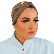 Gorro Turbante Feminino Marrom - Dana Jalecos Exclusivos