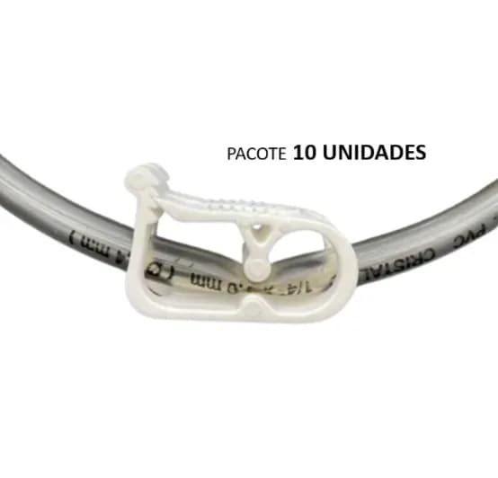 Clamp, Prendedor, Presilha para Sonda de Gastrostomia da - Pacote 10 unidades