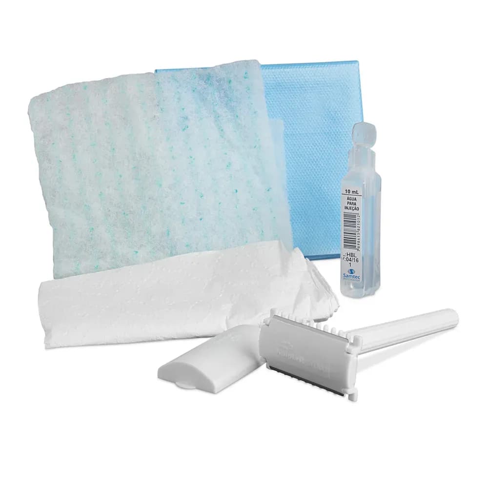 KIT PARA TRICOTOMIA DESCARTÁVEL ESTÉRIL KOLPLAST