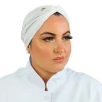 Gorro Turbante Feminino Branco - Dana Jalecos Exclusivos
