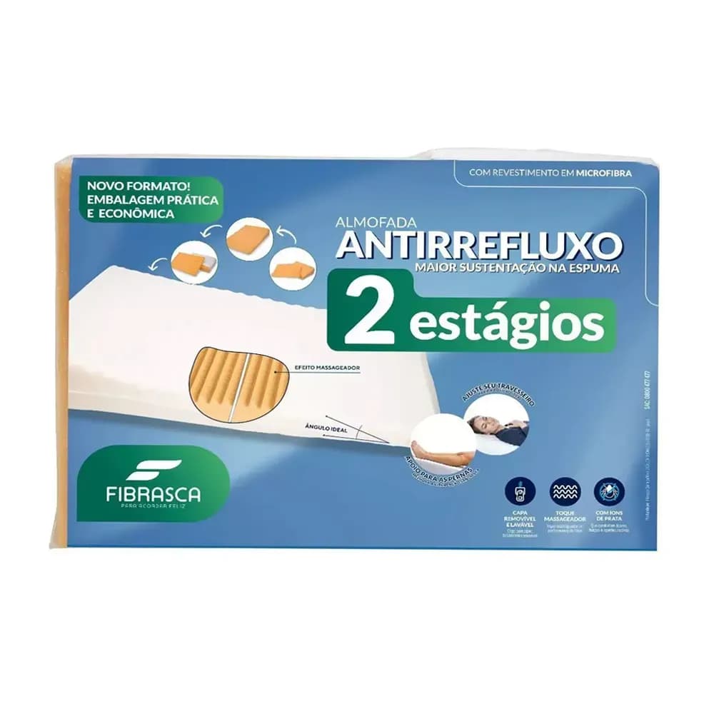 TRAVESSEIRO ANTIREFLUXO 2 ESTÁGIOS 40X59X17CM FIBRASCA