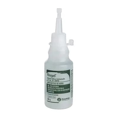 ÁLCOOL GEL 77° ANTISSÉPTICO PARA MÃOS 100ML 86G RIOGEL RIOQUÍMICA