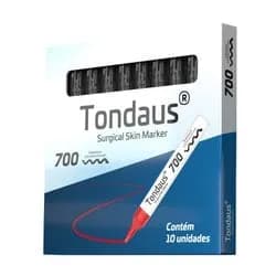 Caneta Marcação Cirúrgica Preta TONDAUS 700 - 2.0 a 3.0mm - 10un