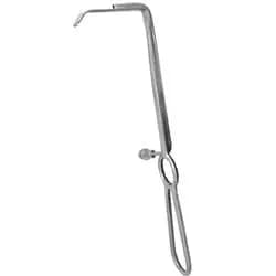 Afastador Langenbeck com Fibra Óptica Autoclavável. 60 x 10 mm