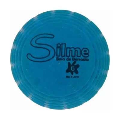 BOLA PARA FISIOTERAPIA EM BORRACHA TEXTURA AZUL SILME SPORTS